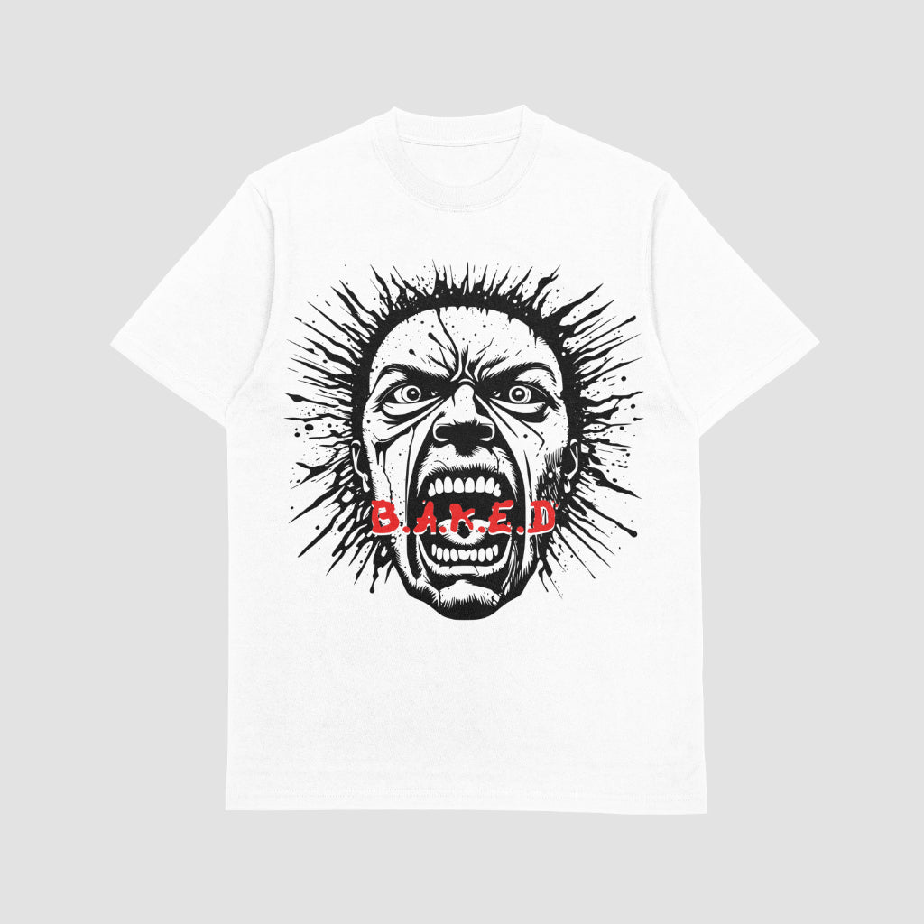 "Outta My B.A.K.E.D Mind" White Tee
