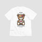 "Stay B.A.K.E.D Teddy Bear"  'White T's Only' T-Shirt