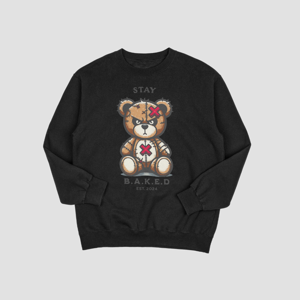 "Stay B.A.K.E.D Teddy Bear" Sweater