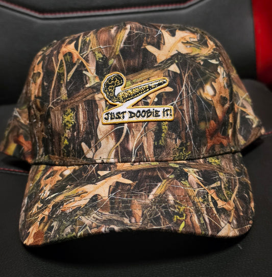 Camouflage "Black N Gold Doobie" Baseball Hat